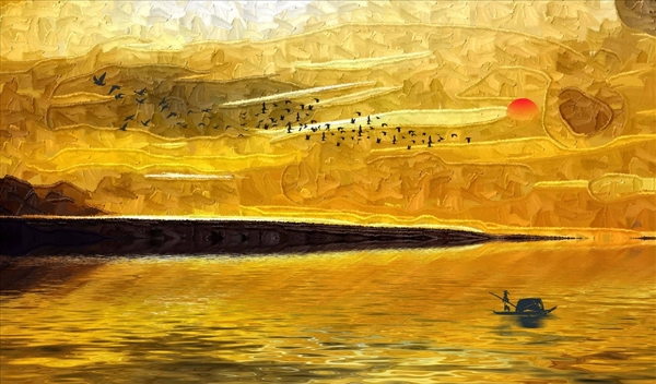 抽象山水