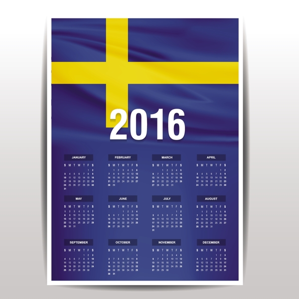 瑞典日历2016