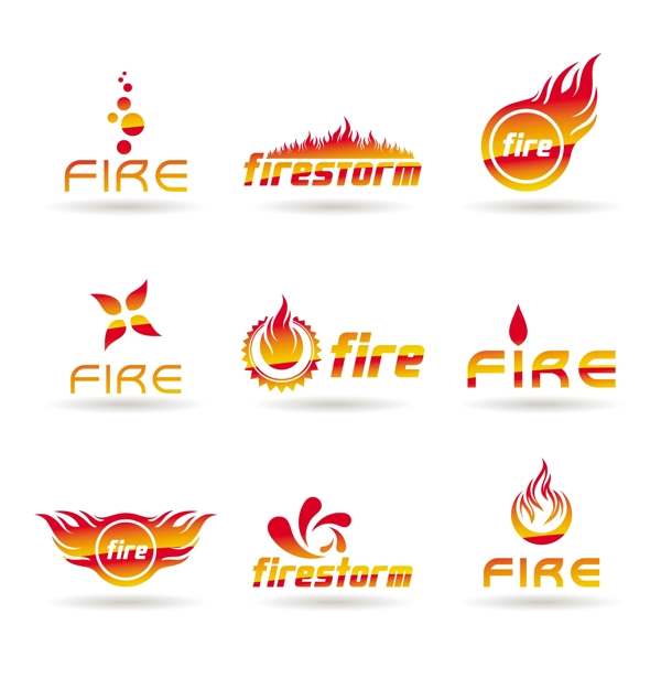 燃燒的火焰企業(yè)logo設(shè)計(jì)圖片