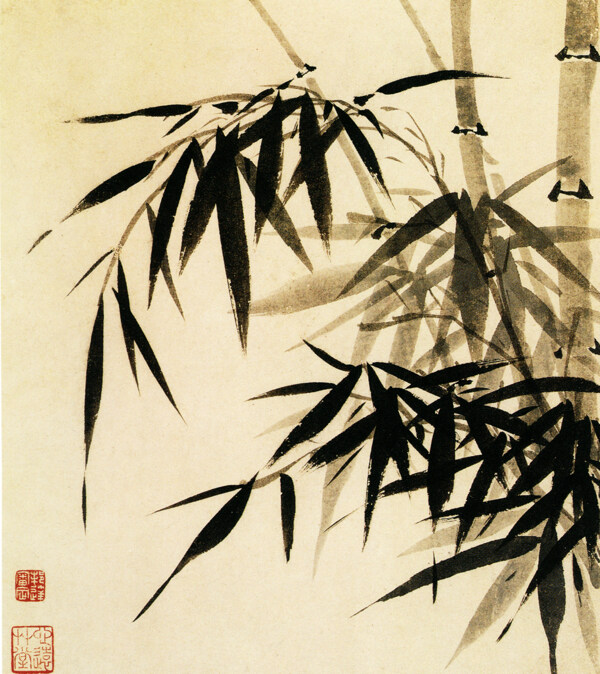 竹葉竹子中國風(fēng)竹竿中華藝術(shù)繪畫植物
