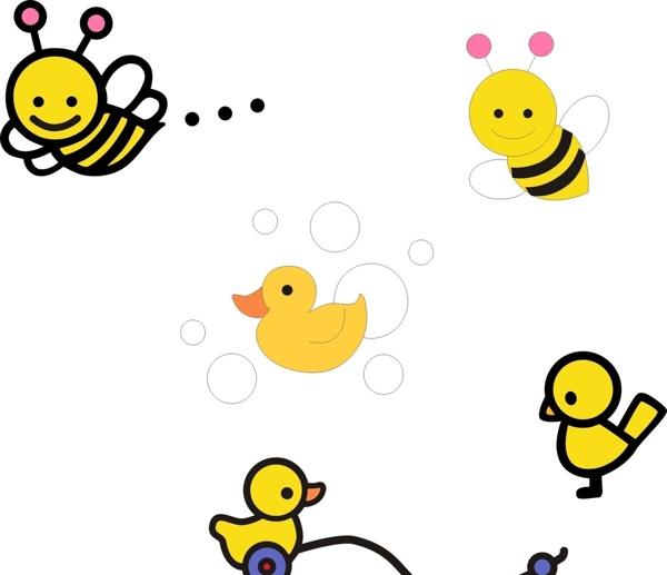蜜蜂小鸭子