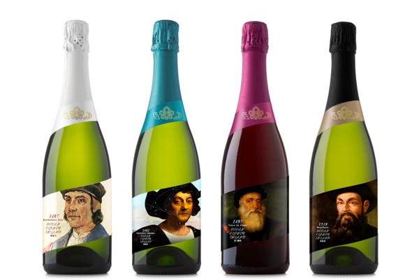哥伦布大航海时代香槟包装