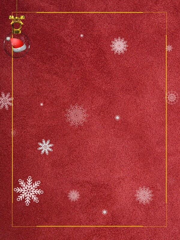 红色雪花圣诞节背景设计