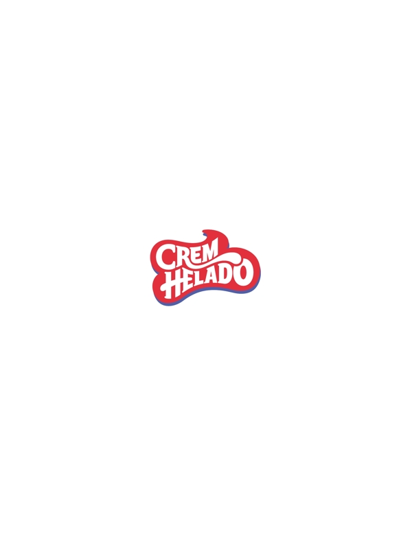 CremHeladologo设计欣赏CremHelado知名饮料标志下载标志设计欣赏