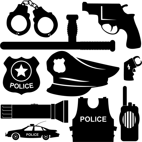 警用物品警棍手電圖片