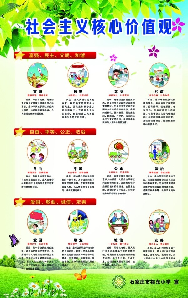 圖解社會主義核心價值觀