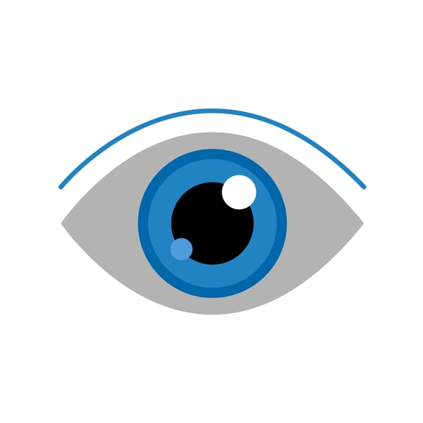 蓝色眼科医疗图标