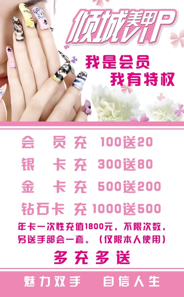 美甲海報PSD源文件