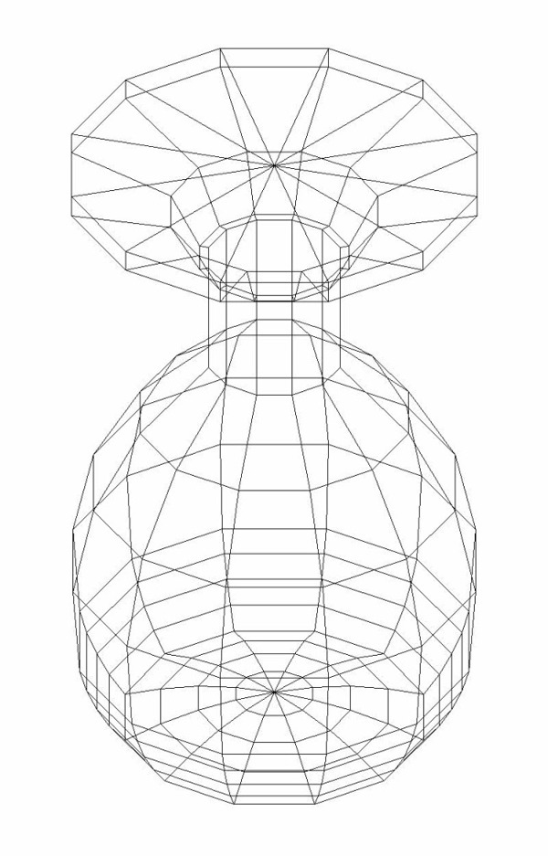 3d線框花瓶