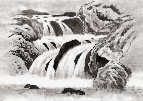 水墨山水圖