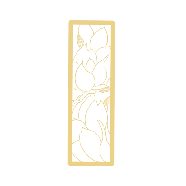 金色富贵创意窗花元素