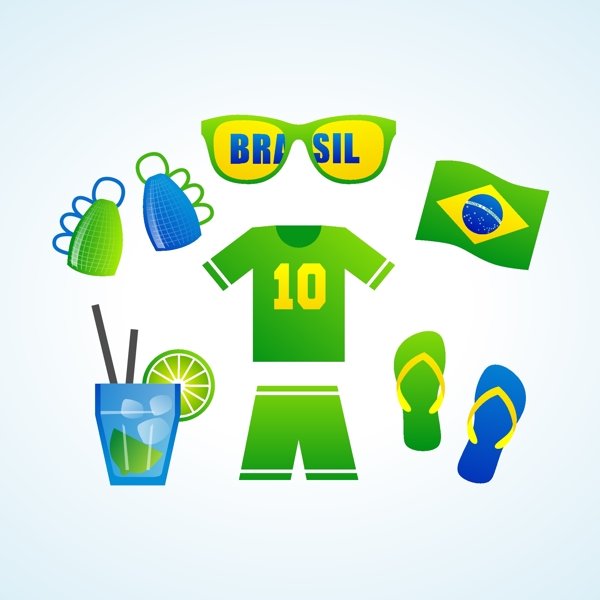 巴西足球世界杯主题