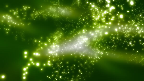 绿色的粒子涡流运动背景视频免费下载