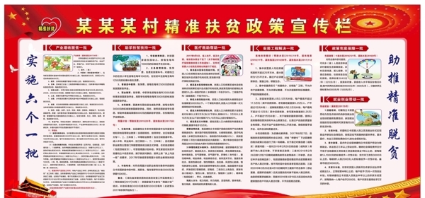 精准扶贫政策宣传栏