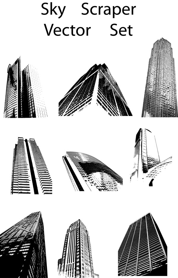城市建筑矢量图案EPS0057