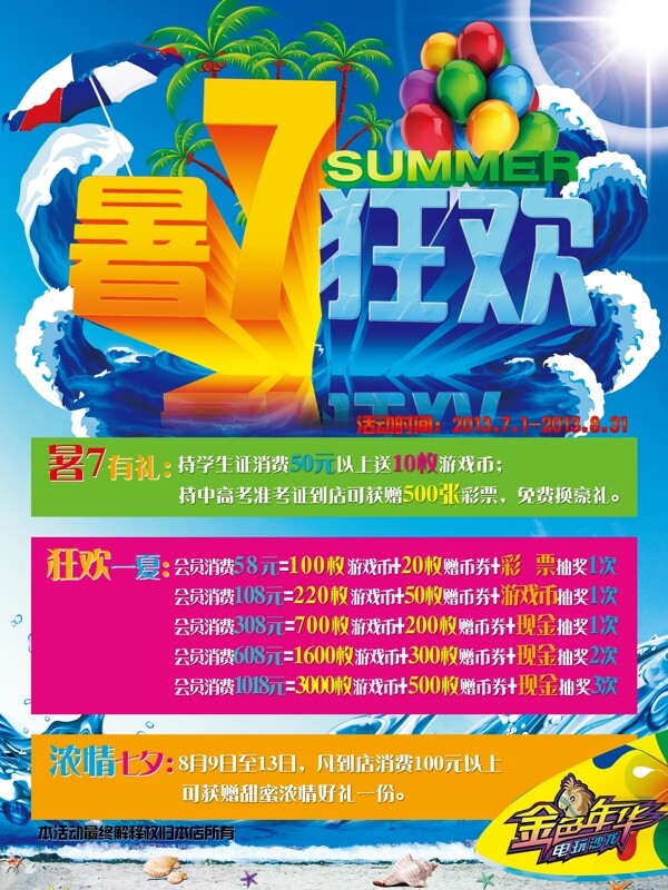 夏日促銷海報(bào)圖片
