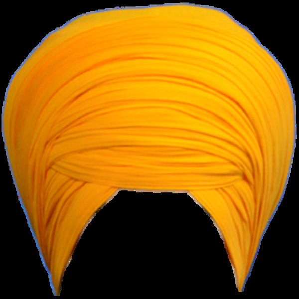 橙色锡克教头巾免抠png透明素材