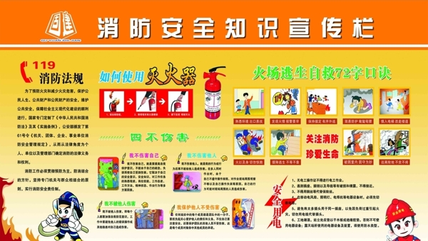 消防安全知識宣傳欄