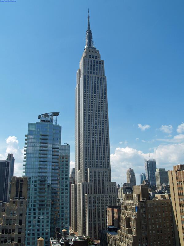 纽约闻名于世的帝国大厦图片