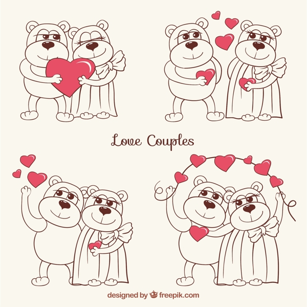 素描愛的熊