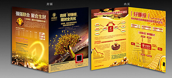 金融折頁圖片