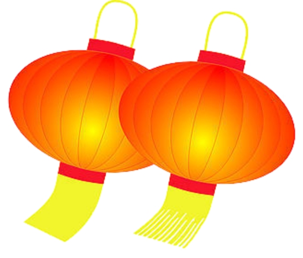 燈籠素素材圖片