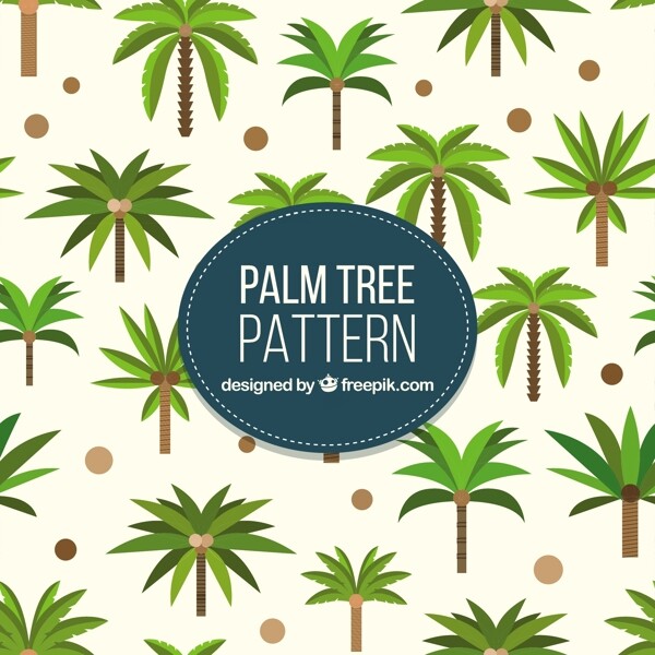 平面设计中的棕榈树图案