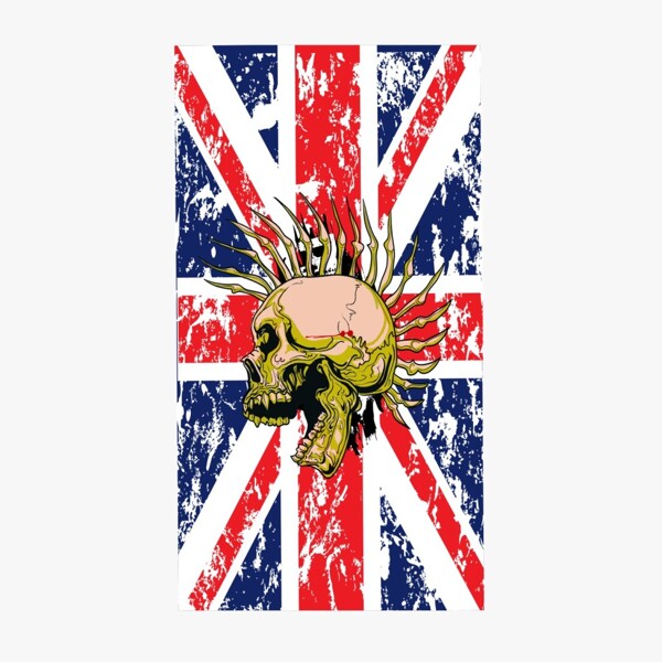 英國(guó)骷髏頭矢量圖