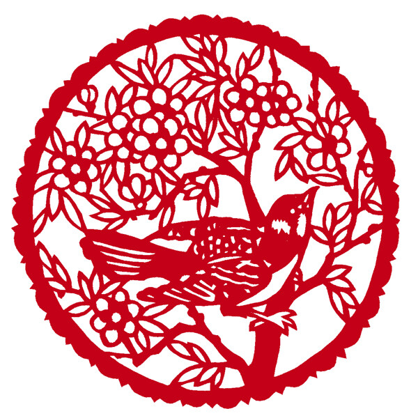 圓形窗花剪紙民間美術(shù)0071