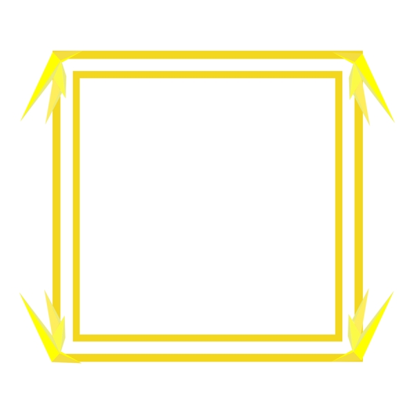色块化风格边框元素多边形几何