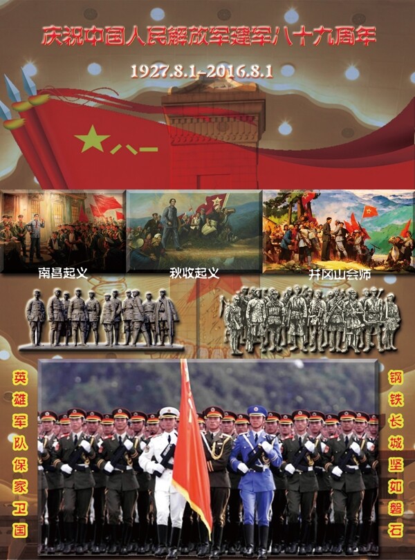 庆祝中国人民建军89周年