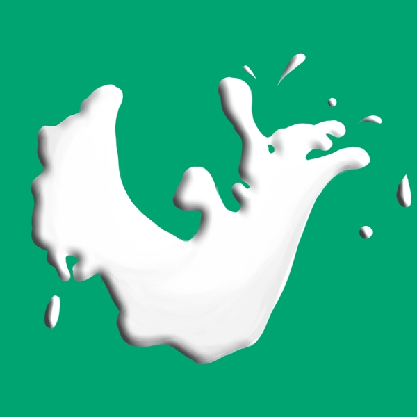 飞溅高钙的牛奶插画