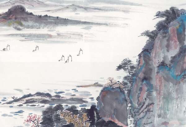 水墨山水畫圖片