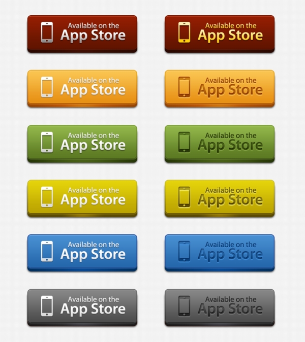 AppStore按鈕PSD素材下載