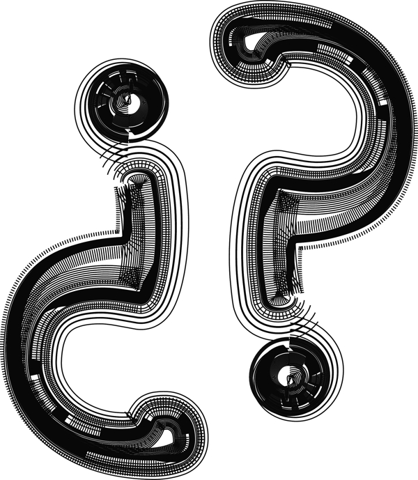 字體的插圖