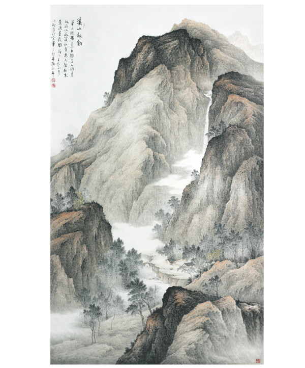 溪山秋韻圖片