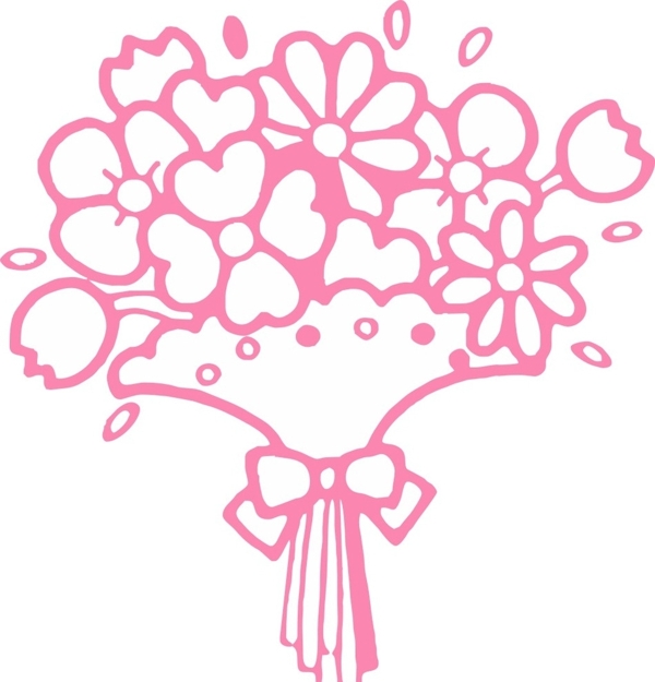 卡通花束