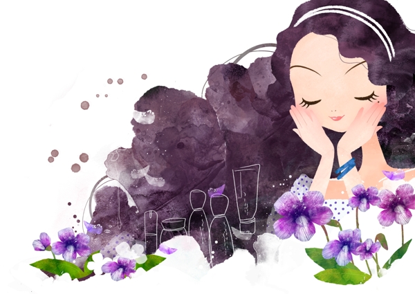 手繪美女