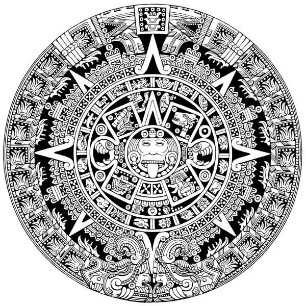 矢量素材古典神秘圓形圖案