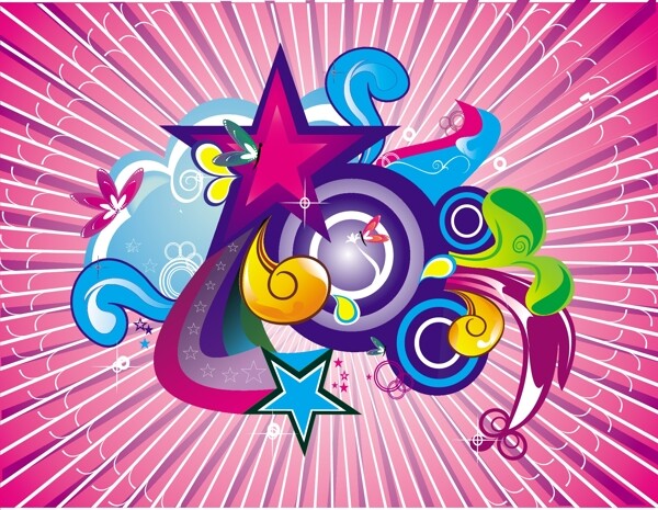 歐美花紋4729矢量EPS