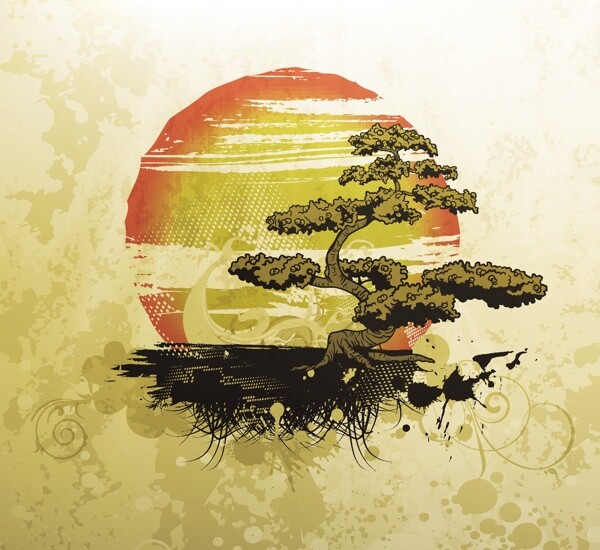 盆景插圖
