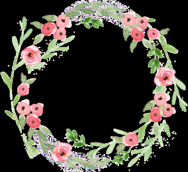 簡約花環(huán)卡通透明素材