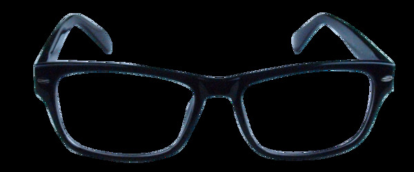 经典黑框大眼镜免抠png透明素材