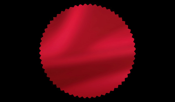 紅色鋸齒插畫png元素