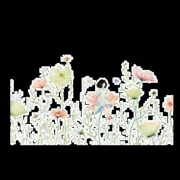 卡通清新樹枝png元素
