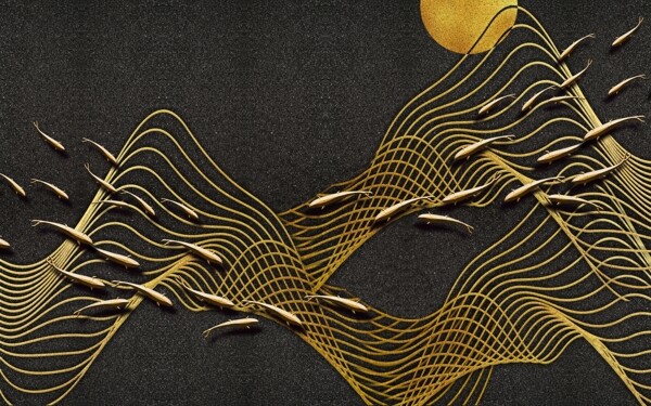 中国风电视沙发背景墙装饰画