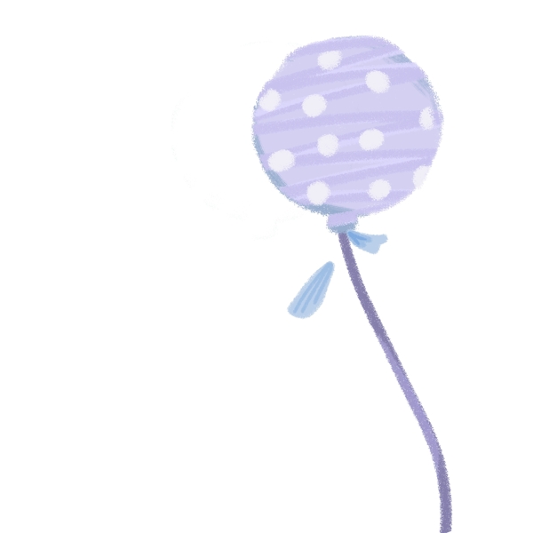 紫色斑点简单气球
