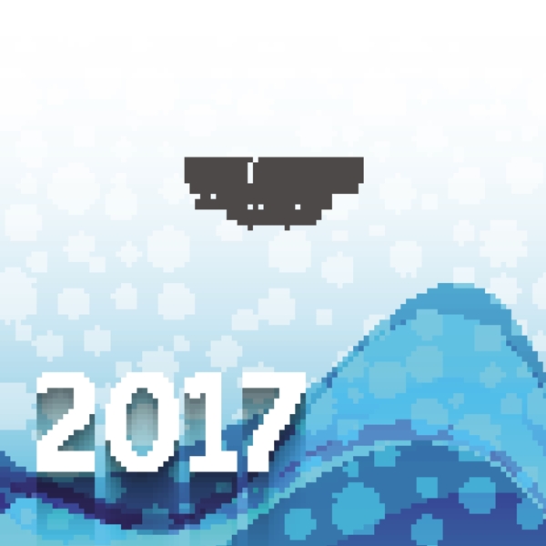 2017圣誕波紋新年背景