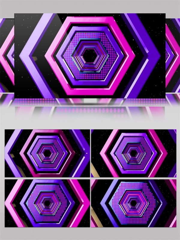 紫色光束方块视频素材