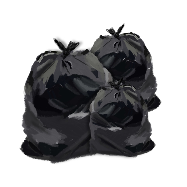 黑色环保塑料垃圾袋